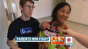 Disabled couple can keep son