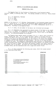 Minutes of the Eugenics Board Meeting February 20, 1947-1